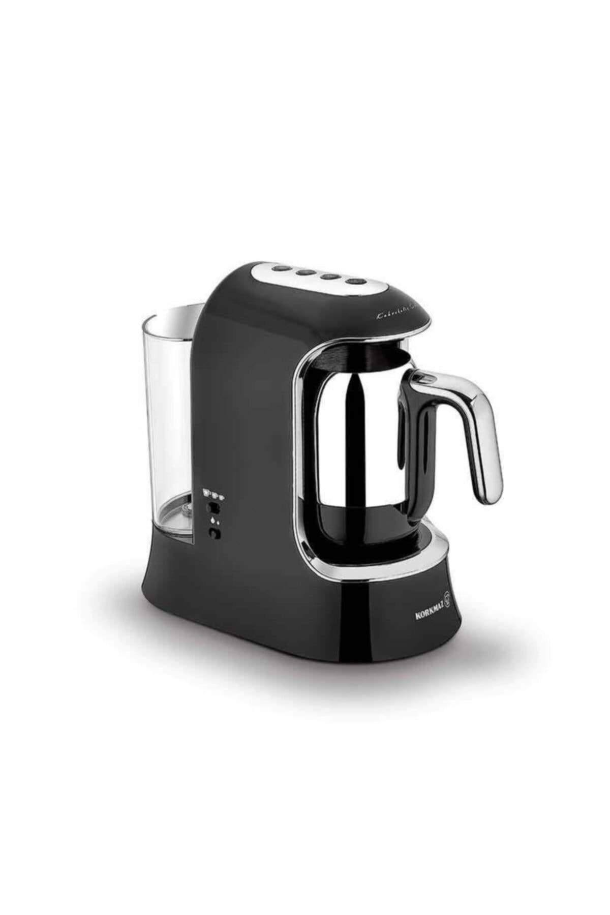 KORKMAZ Kahvekolik Aqua Siyah/krom Otomatik Kahve Makinesi A862